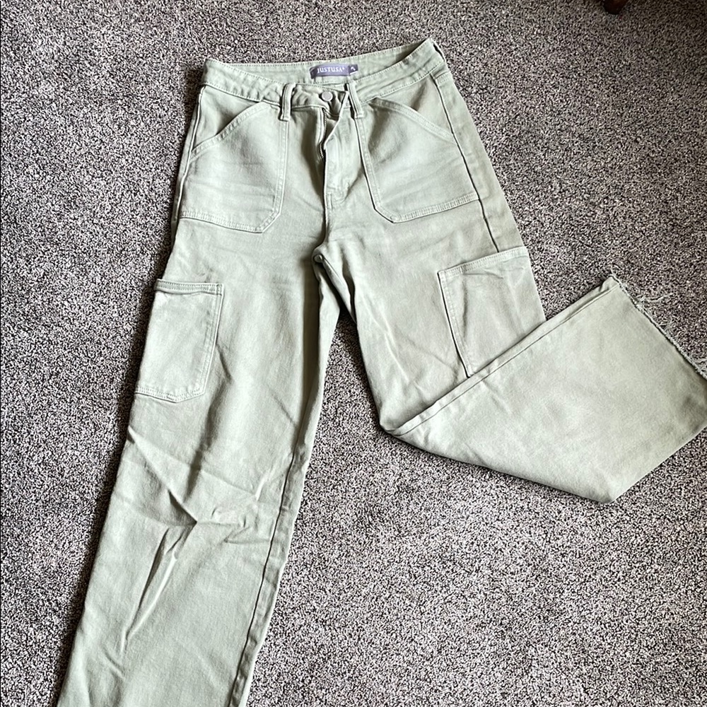 Just USA Olive Green Cargo Pants